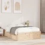 Solid pine wood bed frame 120x200 cm by , Beds and slatted bases - Ref: Foro24-3282378, Price: 185,01 €, Discount: %