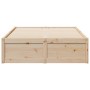 Solid pine wood bed frame 120x200 cm by , Beds and slatted bases - Ref: Foro24-3282378, Price: 194,14 €, Discount: %