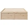 Solid pine wood bed frame 120x200 cm by , Beds and slatted bases - Ref: Foro24-3282378, Price: 185,01 €, Discount: %
