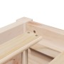 Solid pine wood bed frame 135x190 cm by , Beds and slatted bases - Ref: Foro24-3282384, Price: 173,39 €, Discount: %