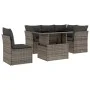 Set de muebles de jardín 6 pzas y cojines ratán sintético gris de , Conjuntos de jardín - Ref: Foro24-3266590, Precio: 396,37...