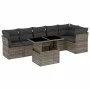Set de sofás de jardín 7 pzas con cojines ratán sintético gris de , Conjuntos de jardín - Ref: Foro24-3266600, Precio: 452,71...
