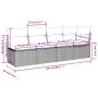 Gartensofagarnitur 7-teilig mit grauen Polstern aus synthetischem Rattan von , Gartensets - Ref: Foro24-3267290, Preis: 464,4...