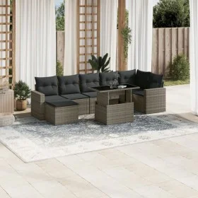 Set de sofás de jardín y cojines 8 piezas ratán sintético gris by , Garden sets - Ref: Foro24-3267430, Price: 499,04 €, Disco...