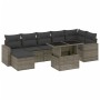 Set de sofás de jardín y cojines 8 piezas ratán sintético gris by , Garden sets - Ref: Foro24-3267430, Price: 506,02 €, Disco...