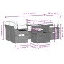 Gartensofagarnitur 7-teilig mit grauen Polstern aus synthetischem Rattan von , Gartensets - Ref: Foro24-3267760, Preis: 479,4...