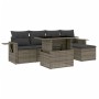 Gartenmöbel-Set, 6-teilig, mit grauen Polstern aus synthetischem Rattan. von , Gartensets - Ref: Foro24-3267870, Preis: 386,7...