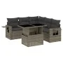 Gartenmöbel-Set, 6-teilig, mit grauen Polstern aus synthetischem Rattan. von , Gartensets - Ref: Foro24-3267900, Preis: 412,6...
