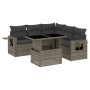 Set de muebles de jardín 6 pzas y cojines ratán sintético gris by , Garden sets - Ref: Foro24-3267900, Price: 418,33 €, Disco...