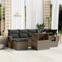 Set de sofás de jardín 7 pzas con cojines ratán sintético gris by , Garden sets - Ref: Foro24-3268050, Price: 459,17 €, Disco...