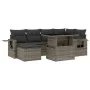 Set de sofás de jardín 7 pzas con cojines ratán sintético gris by , Garden sets - Ref: Foro24-3268050, Price: 453,12 €, Disco...