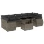 Set de sofás de jardín y cojines 8 piezas ratán sintético gris de , Conjuntos de jardín - Ref: Foro24-3268410, Precio: 564,34...