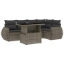 Gartenmöbel-Set, 6-teilig, mit grauen Polstern aus synthetischem Rattan. von , Gartensets - Ref: Foro24-3268520, Preis: 437,1...