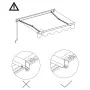 Cream-colored manual retractable awning 300x250 cm by vidaXL, Awnings - Ref: Foro24-3055185, Price: 208,35 €, Discount: %