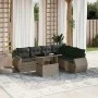 Set de sofás de jardín 7 pzas con cojines ratán sintético gris by , Garden sets - Ref: Foro24-3268560, Price: 489,82 €, Disco...