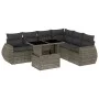 Set de sofás de jardín 7 pzas con cojines ratán sintético gris by , Garden sets - Ref: Foro24-3268560, Price: 489,82 €, Disco...