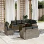 Set de muebles de jardín 9 pzas y cojines ratán sintético gris de , Conjuntos de jardín - Ref: Foro24-3268670, Precio: 714,78...