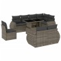 Set de muebles de jardín 9 pzas y cojines ratán sintético gris by , Garden sets - Ref: Foro24-3268670, Price: 713,59 €, Disco...
