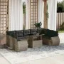 Set de sofás de jardín 10 pzas con cojines ratán sintético gris by , Garden sets - Ref: Foro24-3268740, Price: 708,50 €, Disc...