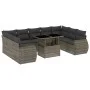 Set de sofás de jardín 10 pzas con cojines ratán sintético gris by , Garden sets - Ref: Foro24-3268740, Price: 708,50 €, Disc...