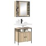 Juego de muebles de baño 2 pcs Marrón 60 x 30 x 60 cm