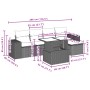 Gartenmöbel-Set, 6-teilig, mit grauen Polstern aus synthetischem Rattan. von , Gartensets - Ref: Foro24-3269130, Preis: 395,8...