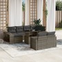 Gartensofagarnitur 11-teilig mit grauen Polstern aus synthetischem Rattan von , Gartensets - Ref: Foro24-3274583, Preis: 621,...