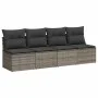 Set de sofás de jardín 10 pzas con cojines ratán sintético gris by , Garden sets - Ref: Foro24-3269390, Price: 651,39 €, Disc...