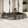 Set de sofás de jardín 11 pzas y cojines ratán sintético gris by , Garden sets - Ref: Foro24-3262059, Price: 915,52 €, Discou...