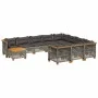 Set de sofás de jardín 11 pzas y cojines ratán sintético gris by , Garden sets - Ref: Foro24-3262059, Price: 915,52 €, Discou...