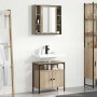 Juego de muebles de baño 2 pcs Marrón 60 x 30 x 60 cm