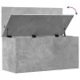 Caja de almacenaje madera ingeniería gris hormigón 100x42x46 cm de , Baúles de almacenamiento - Ref: Foro24-840663, Precio: 8...