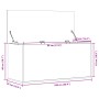 Aufbewahrungsbox aus Holzwerkstoff in Grau-Betonoptik, 100x42x46 cm. von , Aufbewahrungskisten - Ref: Foro24-840663, Preis: 8...