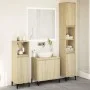 3-teiliges Badezimmermöbelset aus Eichenholz-Sonoma-Sperrholz. von , Badezimmermöbel - Ref: Foro24-3282655, Preis: 185,86 €, ...