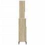Set de muebles de baño 3 pzas madera contrachapada roble Sonoma by , Bathroom furniture - Ref: Foro24-3282655, Price: 184,05 ...