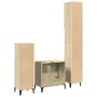 Set de muebles de baño 3 pzas madera contrachapada roble Sonoma by , Bathroom furniture - Ref: Foro24-3282655, Price: 184,05 ...