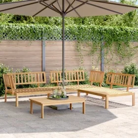 Set de sofás de palets de jardín 4 pzas madera maciza de acacia by , Outdoor sofas - Ref: Foro24-3209310, Price: 447,39 €, Di...
