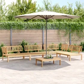 Set de sofás de palets de jardín 5 pzas madera maciza de acacia by , Outdoor sofas - Ref: Foro24-3209312, Price: 546,19 €, Di...