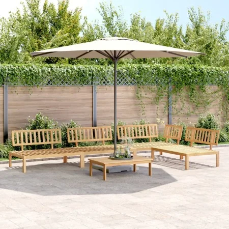 Set de sofás de palets de jardín 5 pzas madera maciza de acacia by , Outdoor sofas - Ref: Foro24-3209304, Price: 531,34 €, Di...