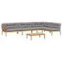 Set de sofás de palets de jardín y cojines 5 pzas madera acacia by , Outdoor sofas - Ref: Foro24-3209386, Price: 845,91 €, Di...