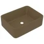 Luxus-Waschbecken aus mattweißer Keramik 41x30x12 cm von vidaXL, Sinkt - Ref: Foro24-147051, Preis: 49,30 €, Rabatt: %