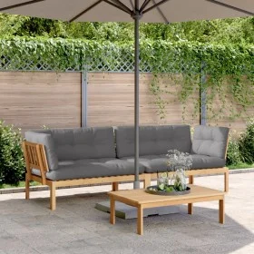 Sofás de esquina de palets jardín y cojines 2 uds madera acacia by , Outdoor sofas - Ref: Foro24-3209350, Price: 462,56 €, Di...