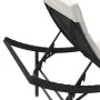 Tumbonas con cojines 2 unidades ratán sintético negro by , Loungers - Ref: Foro24-3277301, Price: 232,61 €, Discount: %