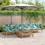Set de sofás de palets de jardín y cojines 4 pzas madera acacia by , Outdoor sofas - Ref: Foro24-3209456, Price: 611,93 €, Di...