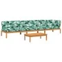 Set de sofás de palets de jardín y cojines 4 pzas madera acacia by , Outdoor sofas - Ref: Foro24-3209456, Price: 611,93 €, Di...