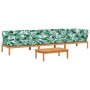 Set de sofás de palets de jardín y cojines 4 pzas madera acacia by , Outdoor sofas - Ref: Foro24-3209456, Price: 644,77 €, Di...