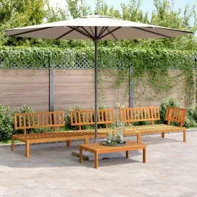 Set de sofás de palets de jardín 4 pzas madera maciza de acacia by , Outdoor sofas - Ref: Foro24-3209428, Price: 435,06 €, Di...