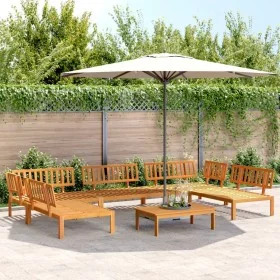 Set de sofás de palets de jardín 6 pzas madera maciza de acacia by , Outdoor sofas - Ref: Foro24-3209440, Price: 711,86 €, Di...