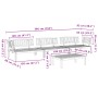 Set de sofás de palets de jardín 4 pzas madera maciza de acacia by , Outdoor sofas - Ref: Foro24-3209435, Price: 491,48 €, Di...