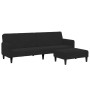 Zweiplätziges Schlafsofa mit schwarzem Samthocker. von , Sofas - Ref: Foro24-3258101, Preis: 334,81 €, Rabatt: %